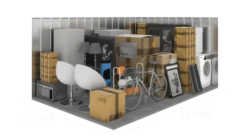 10x10 to 10x15 storage unit at Spearhead Storage – Dickinson